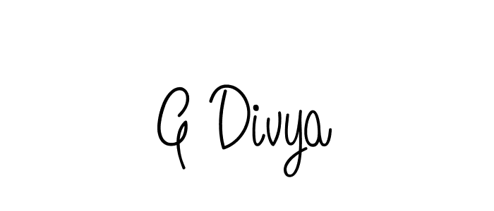 if you are searching for the best signature style for your name G Divya. so please give up your signature search. here we have designed multiple signature styles  using Angelique-Rose-font-FFP. G Divya signature style 5 images and pictures png