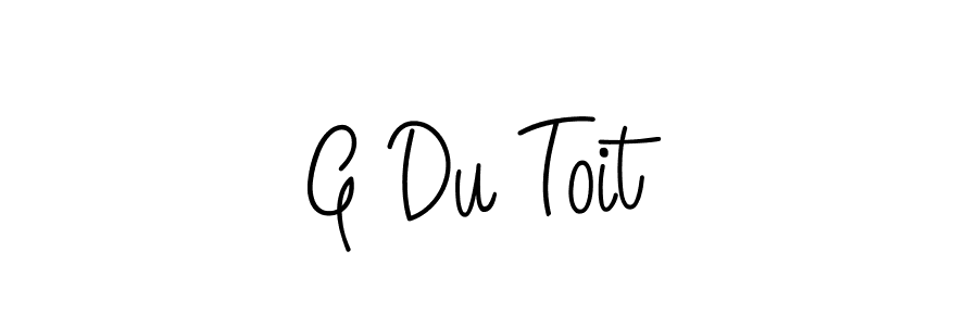 Once you've used our free online signature maker to create your best signature Angelique-Rose-font-FFP style, it's time to enjoy all of the benefits that G Du Toit name signing documents. G Du Toit signature style 5 images and pictures png