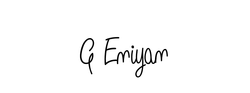 How to make G Eniyan name signature. Use Angelique-Rose-font-FFP style for creating short signs online. This is the latest handwritten sign. G Eniyan signature style 5 images and pictures png