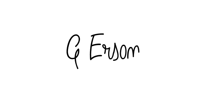 This is the best signature style for the G Erson name. Also you like these signature font (Angelique-Rose-font-FFP). Mix name signature. G Erson signature style 5 images and pictures png