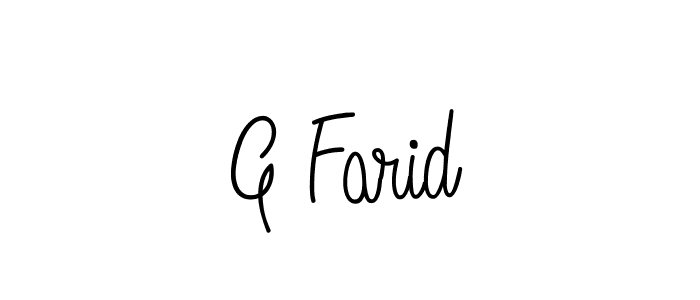 How to Draw G Farid signature style? Angelique-Rose-font-FFP is a latest design signature styles for name G Farid. G Farid signature style 5 images and pictures png