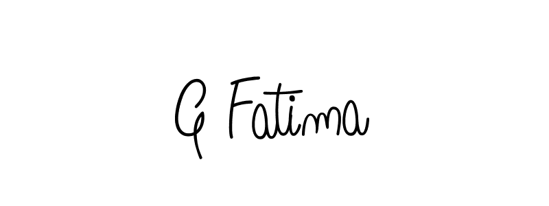 Create a beautiful signature design for name G Fatima. With this signature (Angelique-Rose-font-FFP) fonts, you can make a handwritten signature for free. G Fatima signature style 5 images and pictures png