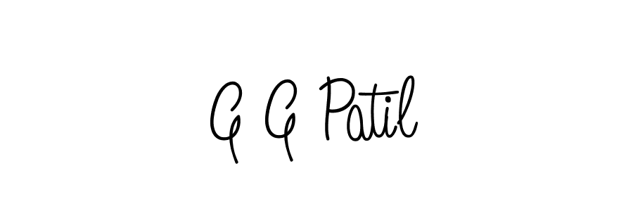 How to make G G Patil name signature. Use Angelique-Rose-font-FFP style for creating short signs online. This is the latest handwritten sign. G G Patil signature style 5 images and pictures png