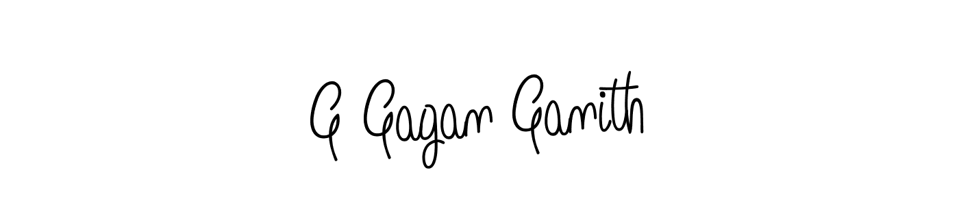 Create a beautiful signature design for name G Gagan Ganith. With this signature (Angelique-Rose-font-FFP) fonts, you can make a handwritten signature for free. G Gagan Ganith signature style 5 images and pictures png