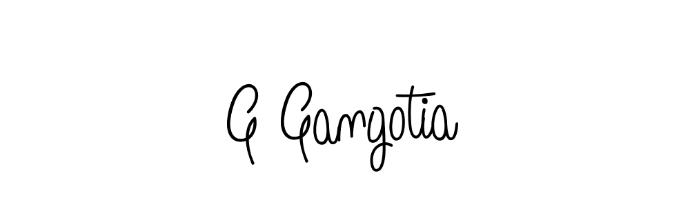 Create a beautiful signature design for name G Gangotia. With this signature (Angelique-Rose-font-FFP) fonts, you can make a handwritten signature for free. G Gangotia signature style 5 images and pictures png