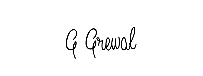 Best and Professional Signature Style for G Grewal. Angelique-Rose-font-FFP Best Signature Style Collection. G Grewal signature style 5 images and pictures png