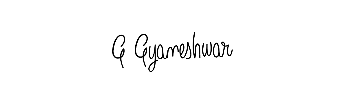 Also we have G Gyaneshwar name is the best signature style. Create professional handwritten signature collection using Angelique-Rose-font-FFP autograph style. G Gyaneshwar signature style 5 images and pictures png