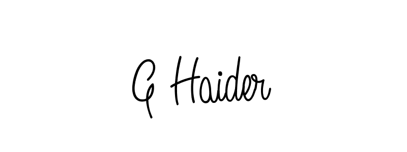 How to make G Haider signature? Angelique-Rose-font-FFP is a professional autograph style. Create handwritten signature for G Haider name. G Haider signature style 5 images and pictures png