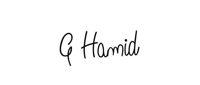 Check out images of Autograph of G Hamid name. Actor G Hamid Signature Style. Angelique-Rose-font-FFP is a professional sign style online. G Hamid signature style 5 images and pictures png