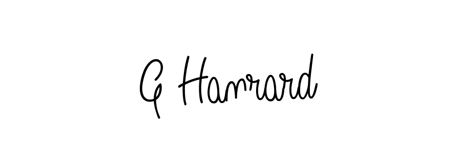 Create a beautiful signature design for name G Hanrard. With this signature (Angelique-Rose-font-FFP) fonts, you can make a handwritten signature for free. G Hanrard signature style 5 images and pictures png