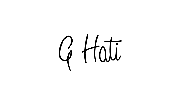 How to make G Hati signature? Angelique-Rose-font-FFP is a professional autograph style. Create handwritten signature for G Hati name. G Hati signature style 5 images and pictures png