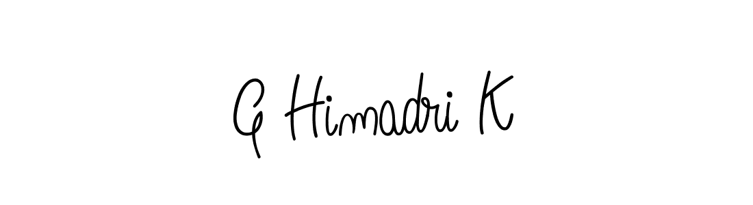 Also we have G Himadri K name is the best signature style. Create professional handwritten signature collection using Angelique-Rose-font-FFP autograph style. G Himadri K signature style 5 images and pictures png