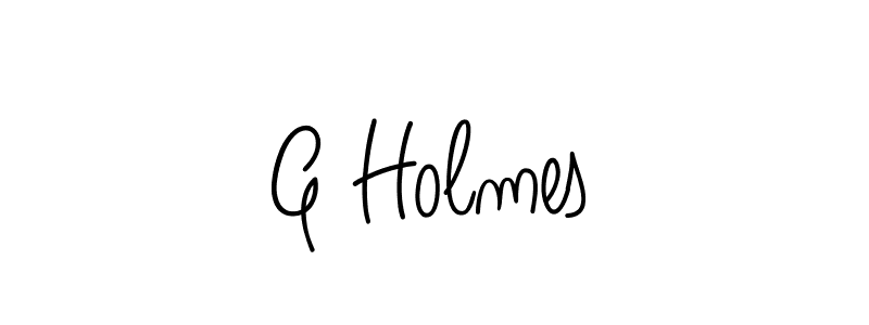 G Holmes stylish signature style. Best Handwritten Sign (Angelique-Rose-font-FFP) for my name. Handwritten Signature Collection Ideas for my name G Holmes. G Holmes signature style 5 images and pictures png