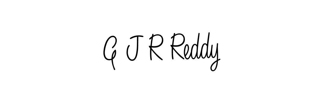 Use a signature maker to create a handwritten signature online. With this signature software, you can design (Angelique-Rose-font-FFP) your own signature for name G J R Reddy. G J R Reddy signature style 5 images and pictures png