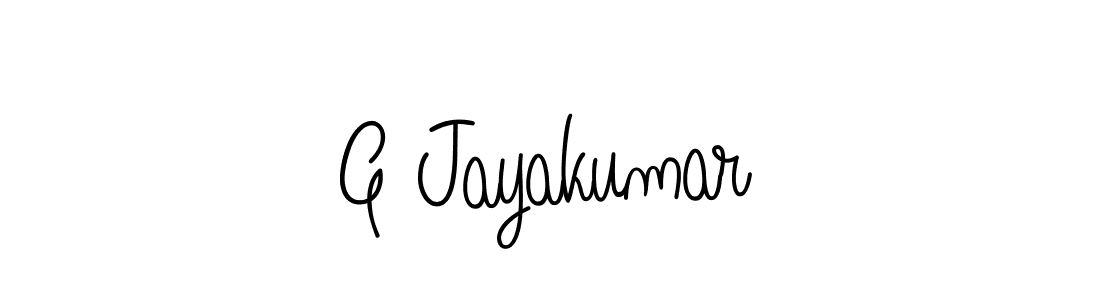 How to Draw G Jayakumar signature style? Angelique-Rose-font-FFP is a latest design signature styles for name G Jayakumar. G Jayakumar signature style 5 images and pictures png