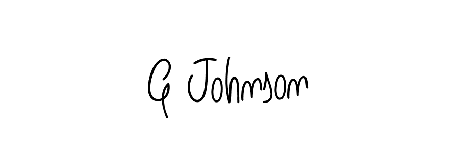 Design your own signature with our free online signature maker. With this signature software, you can create a handwritten (Angelique-Rose-font-FFP) signature for name G Johnson. G Johnson signature style 5 images and pictures png