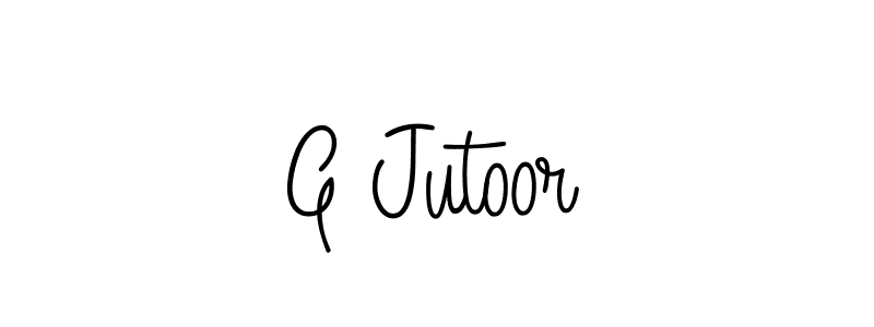 Similarly Angelique-Rose-font-FFP is the best handwritten signature design. Signature creator online .You can use it as an online autograph creator for name G Jutoor. G Jutoor signature style 5 images and pictures png