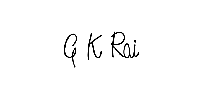 Here are the top 10 professional signature styles for the name G K Rai. These are the best autograph styles you can use for your name. G K Rai signature style 5 images and pictures png