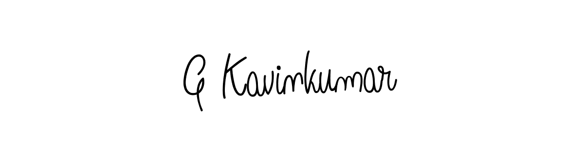 You should practise on your own different ways (Angelique-Rose-font-FFP) to write your name (G Kavinkumar) in signature. don't let someone else do it for you. G Kavinkumar signature style 5 images and pictures png