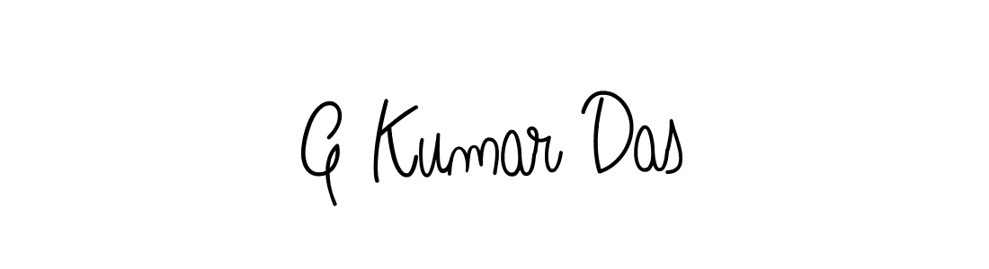 Use a signature maker to create a handwritten signature online. With this signature software, you can design (Angelique-Rose-font-FFP) your own signature for name G Kumar Das. G Kumar Das signature style 5 images and pictures png