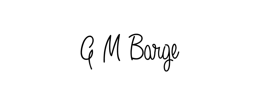 Make a beautiful signature design for name G M Barge. Use this online signature maker to create a handwritten signature for free. G M Barge signature style 5 images and pictures png