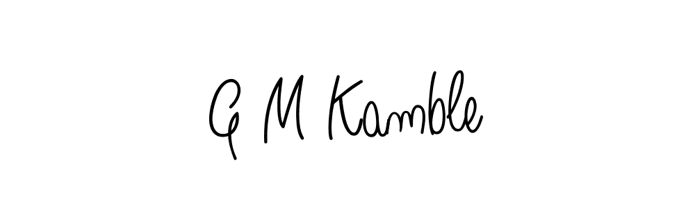 You should practise on your own different ways (Angelique-Rose-font-FFP) to write your name (G M Kamble) in signature. don't let someone else do it for you. G M Kamble signature style 5 images and pictures png