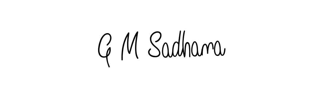Also we have G M Sadhana name is the best signature style. Create professional handwritten signature collection using Angelique-Rose-font-FFP autograph style. G M Sadhana signature style 5 images and pictures png