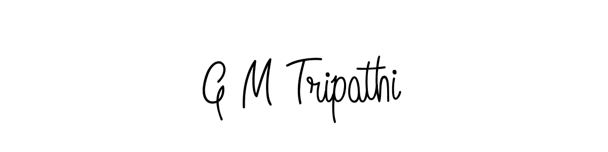 Make a beautiful signature design for name G M Tripathi. With this signature (Angelique-Rose-font-FFP) style, you can create a handwritten signature for free. G M Tripathi signature style 5 images and pictures png