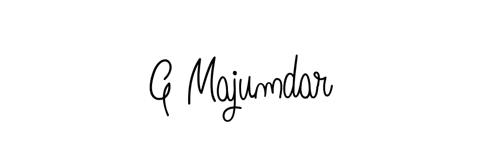 Use a signature maker to create a handwritten signature online. With this signature software, you can design (Angelique-Rose-font-FFP) your own signature for name G Majumdar. G Majumdar signature style 5 images and pictures png