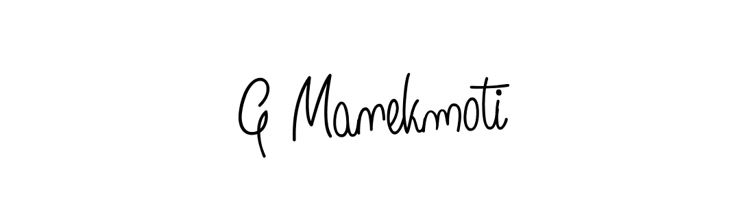 How to make G Manekmoti signature? Angelique-Rose-font-FFP is a professional autograph style. Create handwritten signature for G Manekmoti name. G Manekmoti signature style 5 images and pictures png