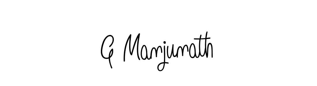 G Manjunath stylish signature style. Best Handwritten Sign (Angelique-Rose-font-FFP) for my name. Handwritten Signature Collection Ideas for my name G Manjunath. G Manjunath signature style 5 images and pictures png
