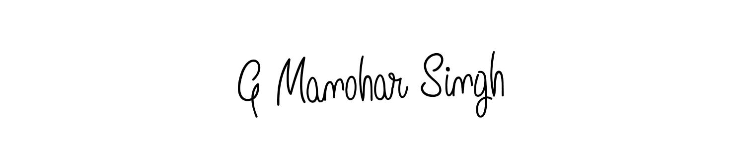 G Manohar Singh stylish signature style. Best Handwritten Sign (Angelique-Rose-font-FFP) for my name. Handwritten Signature Collection Ideas for my name G Manohar Singh. G Manohar Singh signature style 5 images and pictures png