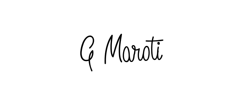 Also we have G Maroti name is the best signature style. Create professional handwritten signature collection using Angelique-Rose-font-FFP autograph style. G Maroti signature style 5 images and pictures png