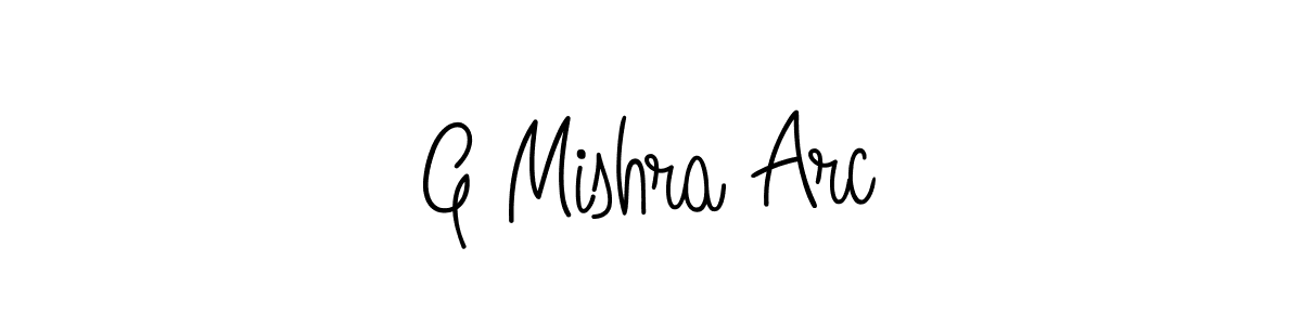 G Mishra Arc stylish signature style. Best Handwritten Sign (Angelique-Rose-font-FFP) for my name. Handwritten Signature Collection Ideas for my name G Mishra Arc. G Mishra Arc signature style 5 images and pictures png