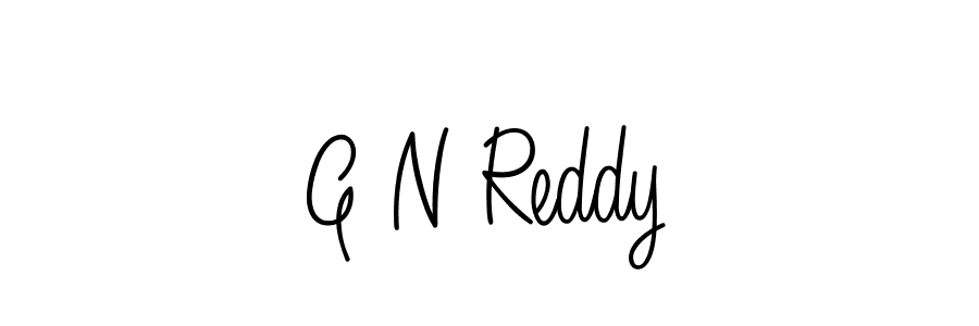 Use a signature maker to create a handwritten signature online. With this signature software, you can design (Angelique-Rose-font-FFP) your own signature for name G N Reddy. G N Reddy signature style 5 images and pictures png