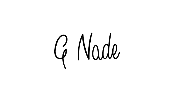 Create a beautiful signature design for name G Nade. With this signature (Angelique-Rose-font-FFP) fonts, you can make a handwritten signature for free. G Nade signature style 5 images and pictures png