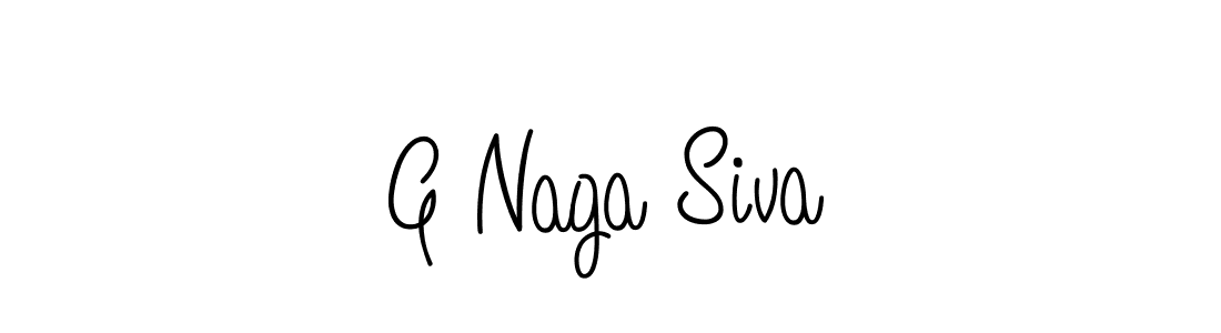 How to make G Naga Siva name signature. Use Angelique-Rose-font-FFP style for creating short signs online. This is the latest handwritten sign. G Naga Siva signature style 5 images and pictures png
