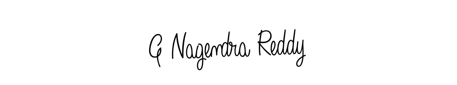 You should practise on your own different ways (Angelique-Rose-font-FFP) to write your name (G Nagendra Reddy) in signature. don't let someone else do it for you. G Nagendra Reddy signature style 5 images and pictures png