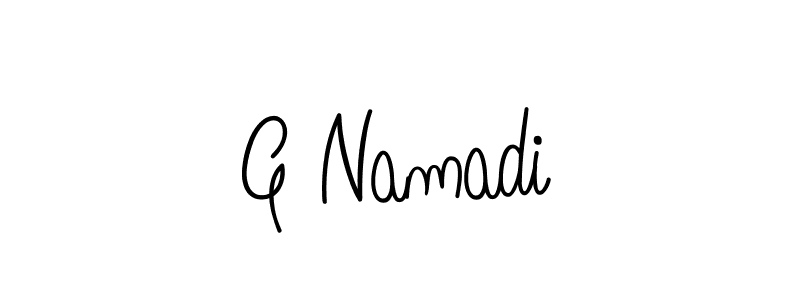 Once you've used our free online signature maker to create your best signature Angelique-Rose-font-FFP style, it's time to enjoy all of the benefits that G Namadi name signing documents. G Namadi signature style 5 images and pictures png