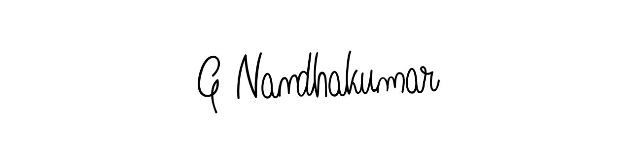 if you are searching for the best signature style for your name G Nandhakumar. so please give up your signature search. here we have designed multiple signature styles  using Angelique-Rose-font-FFP. G Nandhakumar signature style 5 images and pictures png