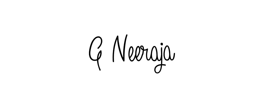 How to Draw G Neeraja signature style? Angelique-Rose-font-FFP is a latest design signature styles for name G Neeraja. G Neeraja signature style 5 images and pictures png