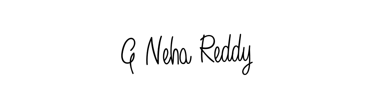 G Neha Reddy stylish signature style. Best Handwritten Sign (Angelique-Rose-font-FFP) for my name. Handwritten Signature Collection Ideas for my name G Neha Reddy. G Neha Reddy signature style 5 images and pictures png