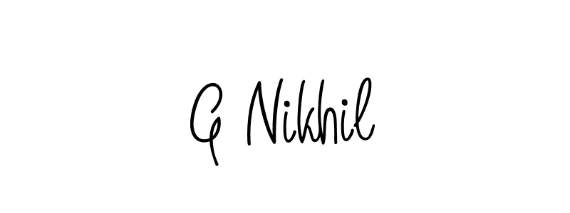 Similarly Angelique-Rose-font-FFP is the best handwritten signature design. Signature creator online .You can use it as an online autograph creator for name G Nikhil. G Nikhil signature style 5 images and pictures png