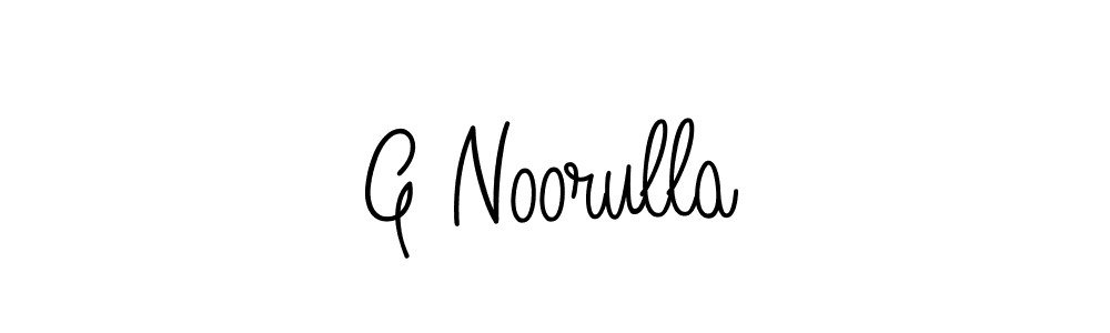 Make a beautiful signature design for name G Noorulla. With this signature (Angelique-Rose-font-FFP) style, you can create a handwritten signature for free. G Noorulla signature style 5 images and pictures png