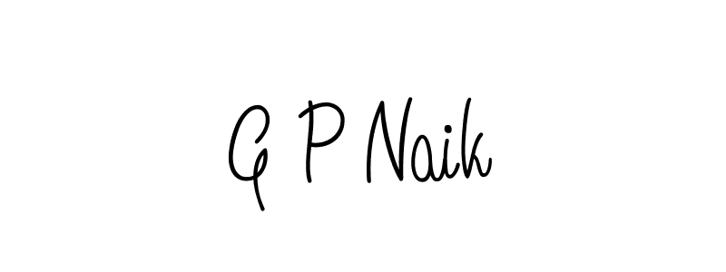 Design your own signature with our free online signature maker. With this signature software, you can create a handwritten (Angelique-Rose-font-FFP) signature for name G P Naik. G P Naik signature style 5 images and pictures png