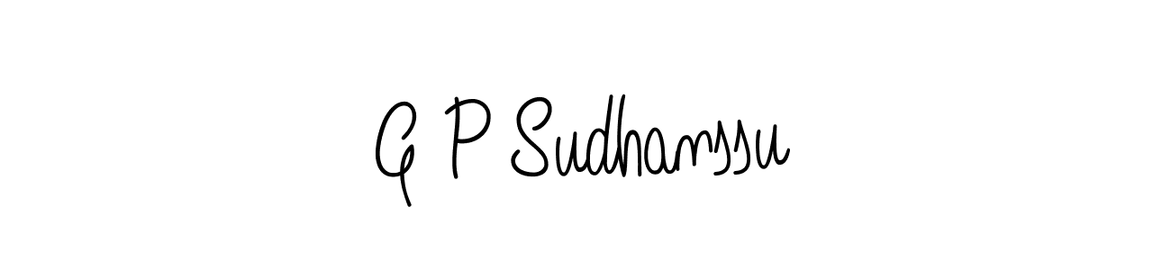 How to make G P Sudhanssu name signature. Use Angelique-Rose-font-FFP style for creating short signs online. This is the latest handwritten sign. G P Sudhanssu signature style 5 images and pictures png