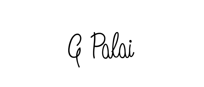 Design your own signature with our free online signature maker. With this signature software, you can create a handwritten (Angelique-Rose-font-FFP) signature for name G Palai. G Palai signature style 5 images and pictures png