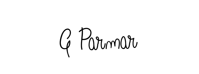 Make a beautiful signature design for name G Parmar. With this signature (Angelique-Rose-font-FFP) style, you can create a handwritten signature for free. G Parmar signature style 5 images and pictures png