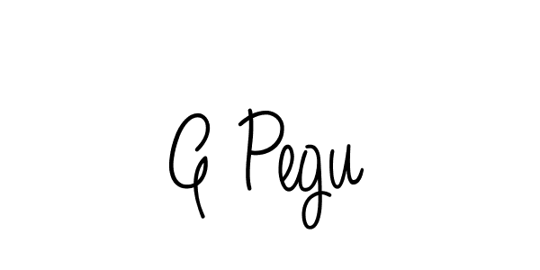 How to make G Pegu signature? Angelique-Rose-font-FFP is a professional autograph style. Create handwritten signature for G Pegu name. G Pegu signature style 5 images and pictures png