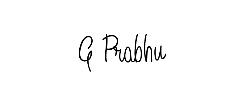 G Prabhu stylish signature style. Best Handwritten Sign (Angelique-Rose-font-FFP) for my name. Handwritten Signature Collection Ideas for my name G Prabhu. G Prabhu signature style 5 images and pictures png